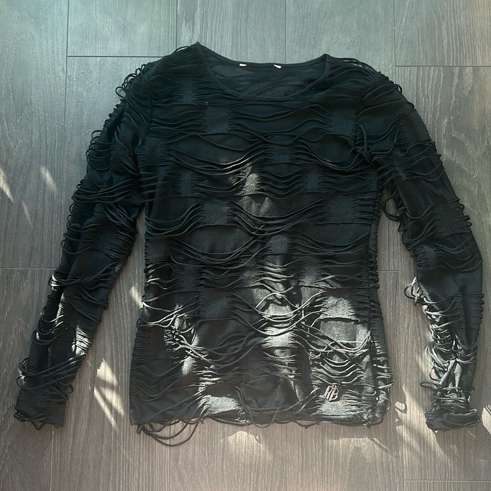 Punk Rave mesh long sleeve top